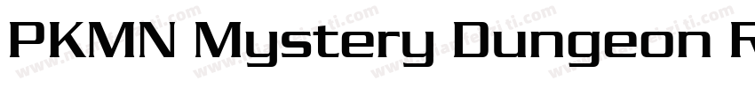 PKMN Mystery Dungeon Regular字体转换